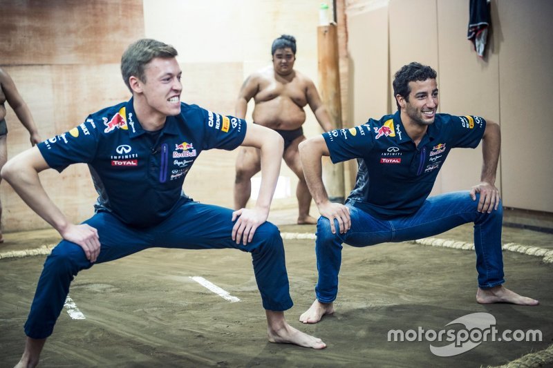 Даніель Ріккіардо, Red Bull Racing та Данііл Квят, Red Bull Racing з Sumo wrestlers