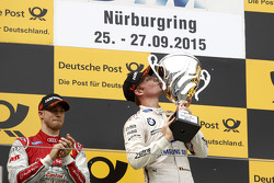 Подиум: победитель гонки Максим Мартен, BMW Team RMG BMW M4 DTM, второе место - Эдоардо Мортара, Audi Sport Team Abt