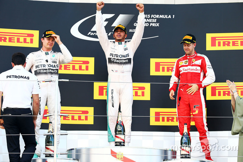 Podium: 1. Lewis Hamilton, Mercedes AMG F1 Team; 2. Nico Rosberg, Mercedes AMG F1 Team; 3. Sebastian