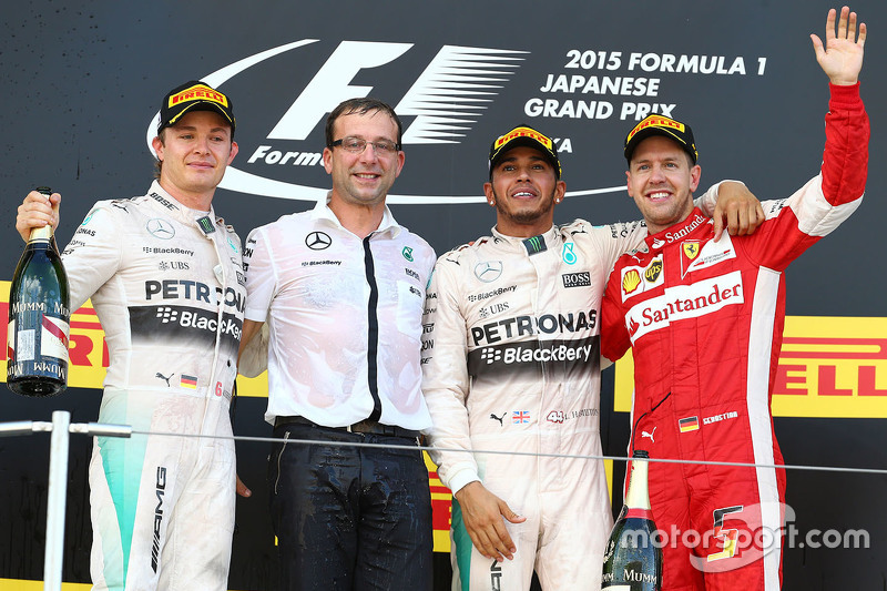 Podium: 1. Lewis Hamilton, Mercedes AMG F1 Team; 2. Nico Rosberg, Mercedes AMG F1 Team; 3. Sebastian