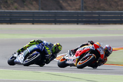 Dani Pedrosa, Repsol Honda Team et Valentino Rossi, Yamaha Factory Racing