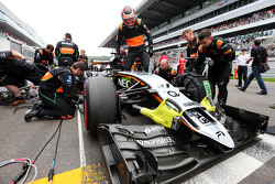 Нико Хюлькенберг, Sahara Force India F1 VJM08 на стартовой решетке