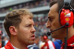 Sebastian Vettel, Ferrari on the grid