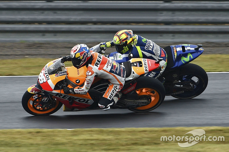 Dani Pedrosa, Repsol Honda Team e Valentino Rossi, Yamaha Factory Racing