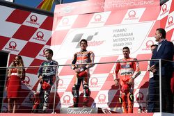Podium : El segundo lugar, Jorge Lorenzo, Yamaha Factory Racing, ganador,  Marc Márquez, Repsol Hond