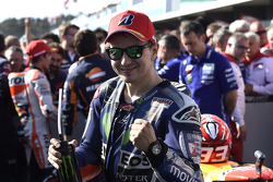 Jorge Lorenzo, Yamaha Factory Racing viert tweede plaats in parc ferme