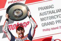 Podium : le vainqueur Marc Marquez, Repsol Honda Team