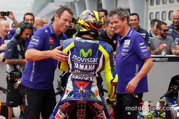 El tercer puesto Valentino Rossi, Movistar Yamaha MotoGP