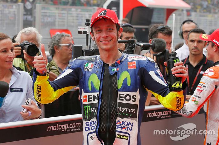 El tercer puesto Valentino Rossi, Movistar Yamaha MotoGP
