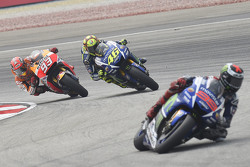 Jorge Lorenzo, Yamaha Factory Racing, Valentino Rossi, Yamaha Factory Racing and Marc Marquez, Repsol Honda Team