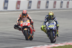 Марк Маркес, Repsol Honda Team и Валентино Росси, Yamaha Factory Racing