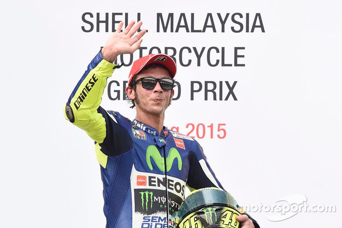 Podium: tercer lugar, Valentino Rossi, Yamaha Factory Racing