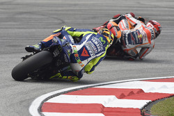 Marc Marquez, Repsol Honda Team et Valentino Rossi, Yamaha Factory Racing