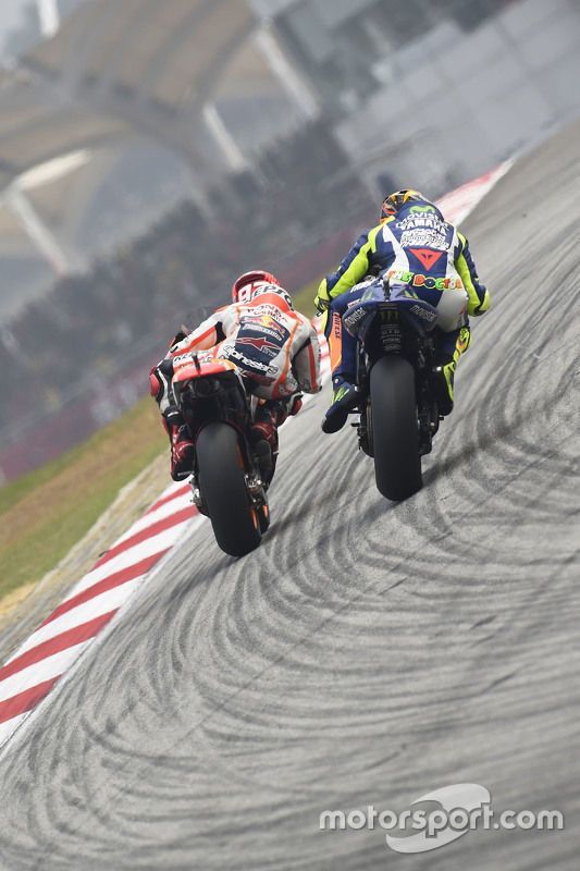 Valentino Rossi, Yamaha Factory Racing en Marc Marquez, Repsol Honda Team