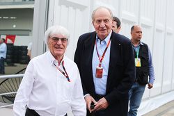 Bernie Ecclestone, con el ex Rey de España, Juan Carlos