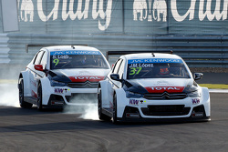 José María López, Citroën C-Elysée WTCC, Citroën World Touring Car team y Sébastien Loeb, Citroën C-