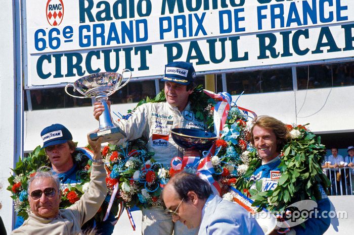 Alan Jones, Williams, Didier Pironi e Jacques Laffite