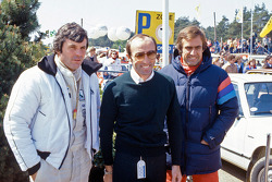 Frank Williams with Alan Jones and Carlos Reutemann, Williams