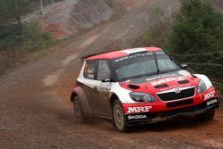 Gaurav Gill y Glenn Macneall, Skoda Fabia S2000, Team MRF