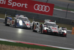 #8 Audi Sport Team Joest Audi R18 e-tron quattro: Lucas di Grassi, Loic Duval, Oliver Jarvis; #1 Toyota Racing Toyota TS040 Hybrid: Sébastien Buemi, Anthony Davidson, Kazuki Nakajima