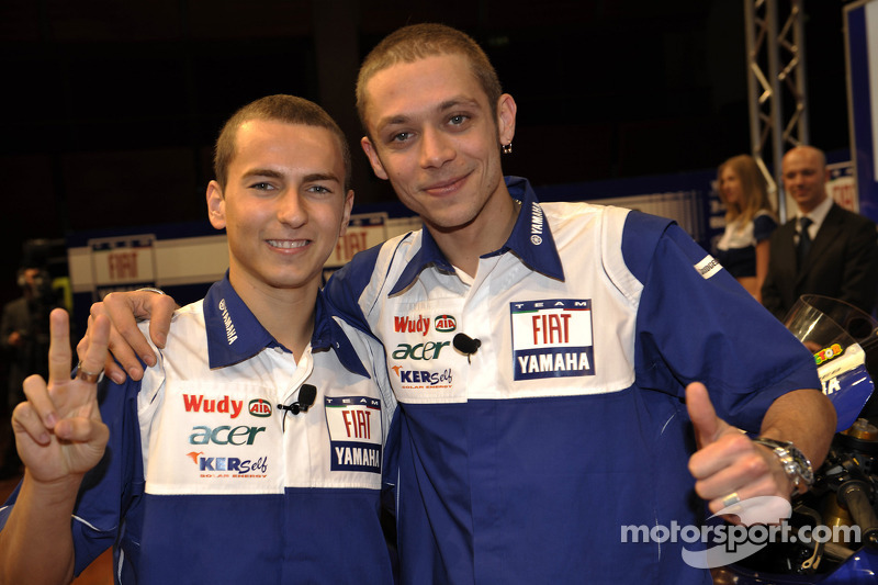 Jorge Lorenzo and Valentino Rossi