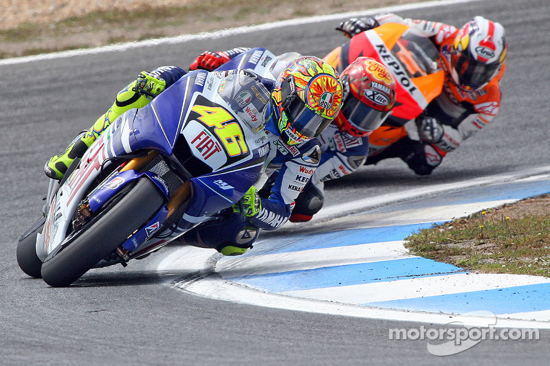 Valentino Rossi, Jorge Lorenzo et Dani Pedrosa