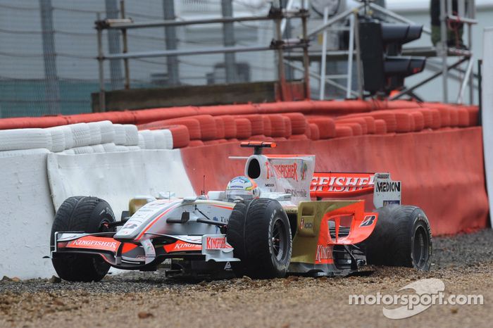 Adrian Sutil, Force India F1 Team, VJM-01 se retira