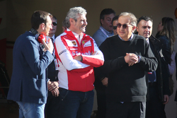 Maurizio Arrivabene, Team Principal Scuderia Ferrari con Sergio Marchionne, Presidente Ferrari e CEO Fiat Chrysler Automobiles