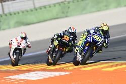 Valentino Rossi, Yamaha Factory Racing and Bradley Smith, Tech 3 Yamaha and Danilo Petrucci, Pramac