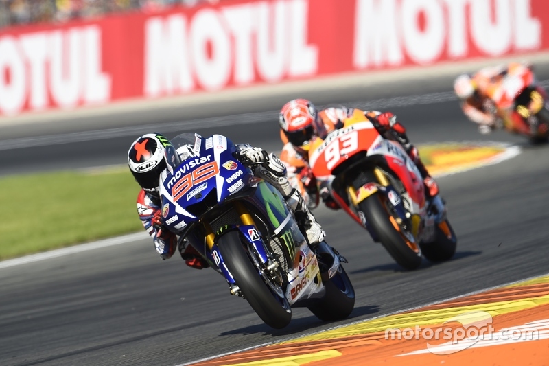 Jorge Lorenzo, Yamaha Factory Racing, Marc Marquez, Repsol Honda Team en Dani Pedrosa, Repsol Honda 