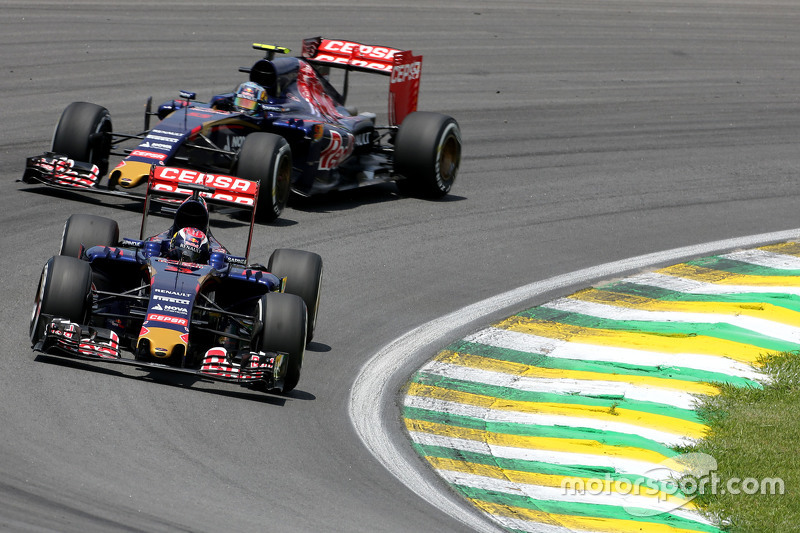 Max Verstappen, Scuderia Toro Rosso, und Carlos Sainz Jr., Scuderia Toro Rosso