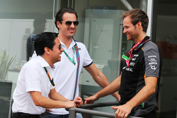 Adrian Sutil, Williams com Mika Salminen, Sahara Force India F1