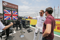 Jenson Button, McLaren on the grid