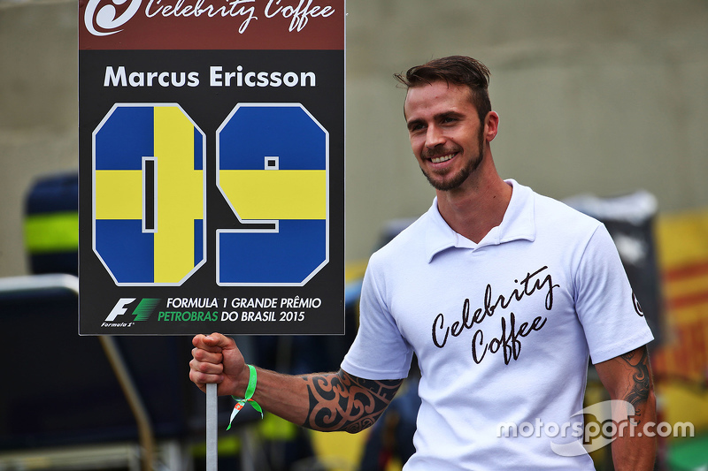 Grid boy para Marcus Ericsson, Sauber F1 Team