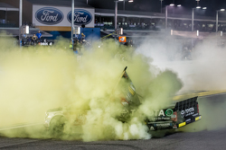 NASCAR Camping World Truck Series 2015 champion Erik Jones, Kyle Busch Motorsports celebrates