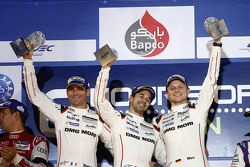 Podium: 1. Romain Dumas, Neel Jani, Marc Lieb, Porsche Team