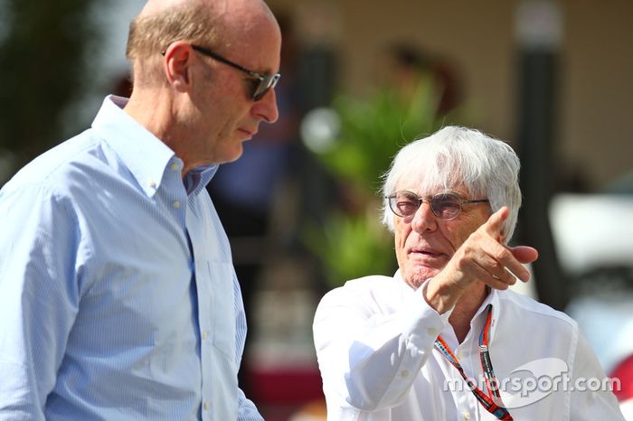 (L to R): Donald Mackenzie, CVC Capital Partners Managing Partner, co-head of Global Investments with Bernie Ecclestone