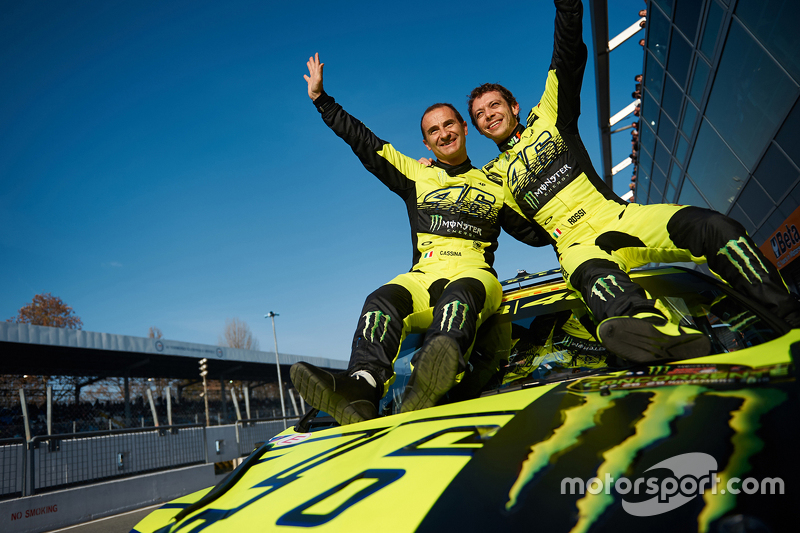 Winners Valentino Rossi and Carlo Cassina, Ford Fiesta