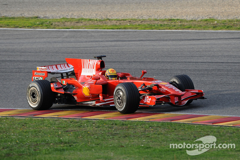 Valentino Rossi tes Ferrari F2008