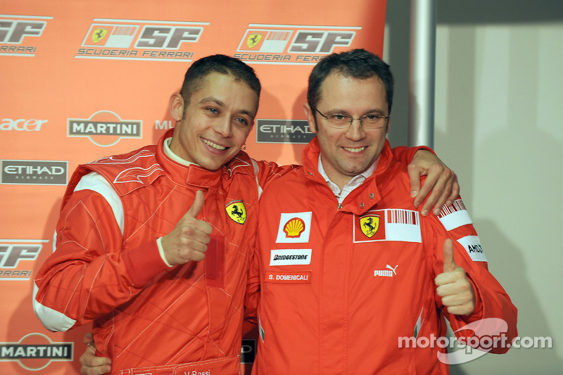 Valentino Rossi dan Stefano Domenicali di Mugello pada 2008
