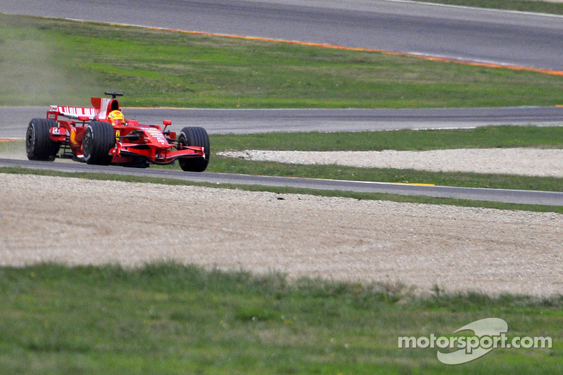 Valentino Rossi tes Ferrari F2008