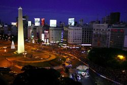 Ceremonia de salida: #300 Mitsubishi Racing Lancer: Stéphane Peterhansel y Jean-Paul Cottret