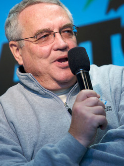 Conférence de presse, victoire de Junction-Orbit Racing: Leo Hindery Jr.