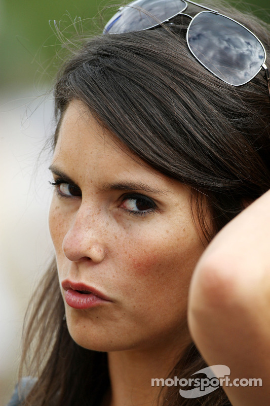Marion Jolles girlfriend of Romain Grosjean, Renault F1 Team at Belgian GP