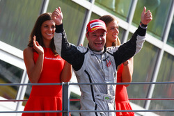 Pódio: vencedor Rubens Barrichello, Brawn GP