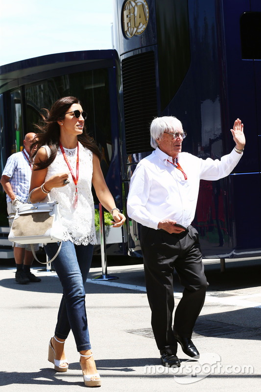 Bernie Ecclestone és felesége, Fabiana Flosi