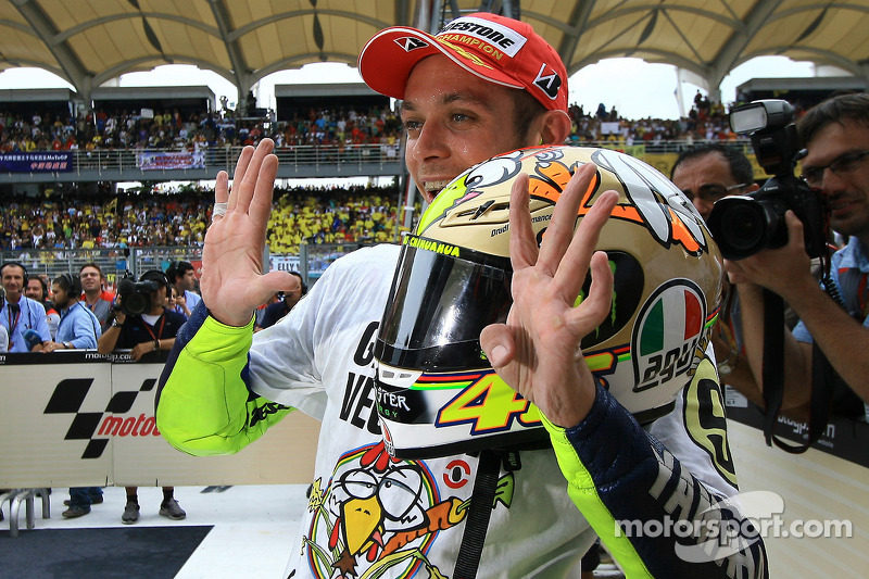 2009 MotoGP-kampioen Valentino Rossi, Fiat Yamaha Team viert zijn titel