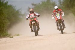 #10 BMW: Paulo Goncalves, #18 KTM: Jacek Czachor