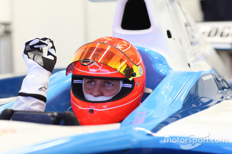 Michael Schumacher teste une GP2