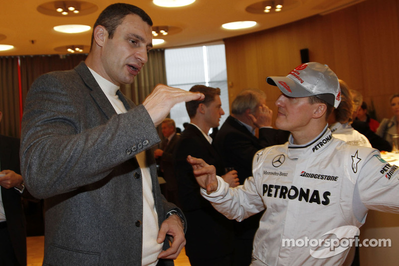 Michael Schumacher  et la boxeur Vitali Klitschko